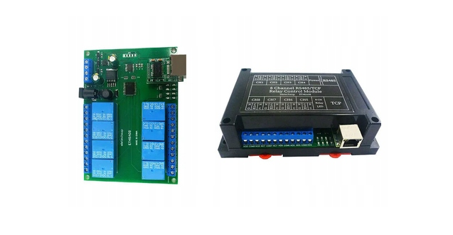 ET48A08 Kontroler Przekaźnikowy Modbus TCP/IP RS485