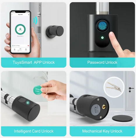 Tuya Smart zamek do drzwi dotyk aktywacja palcem Smart Lock - obrazek 3